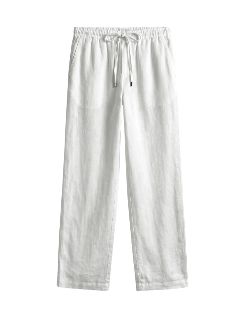 Leinen Hose Weiß