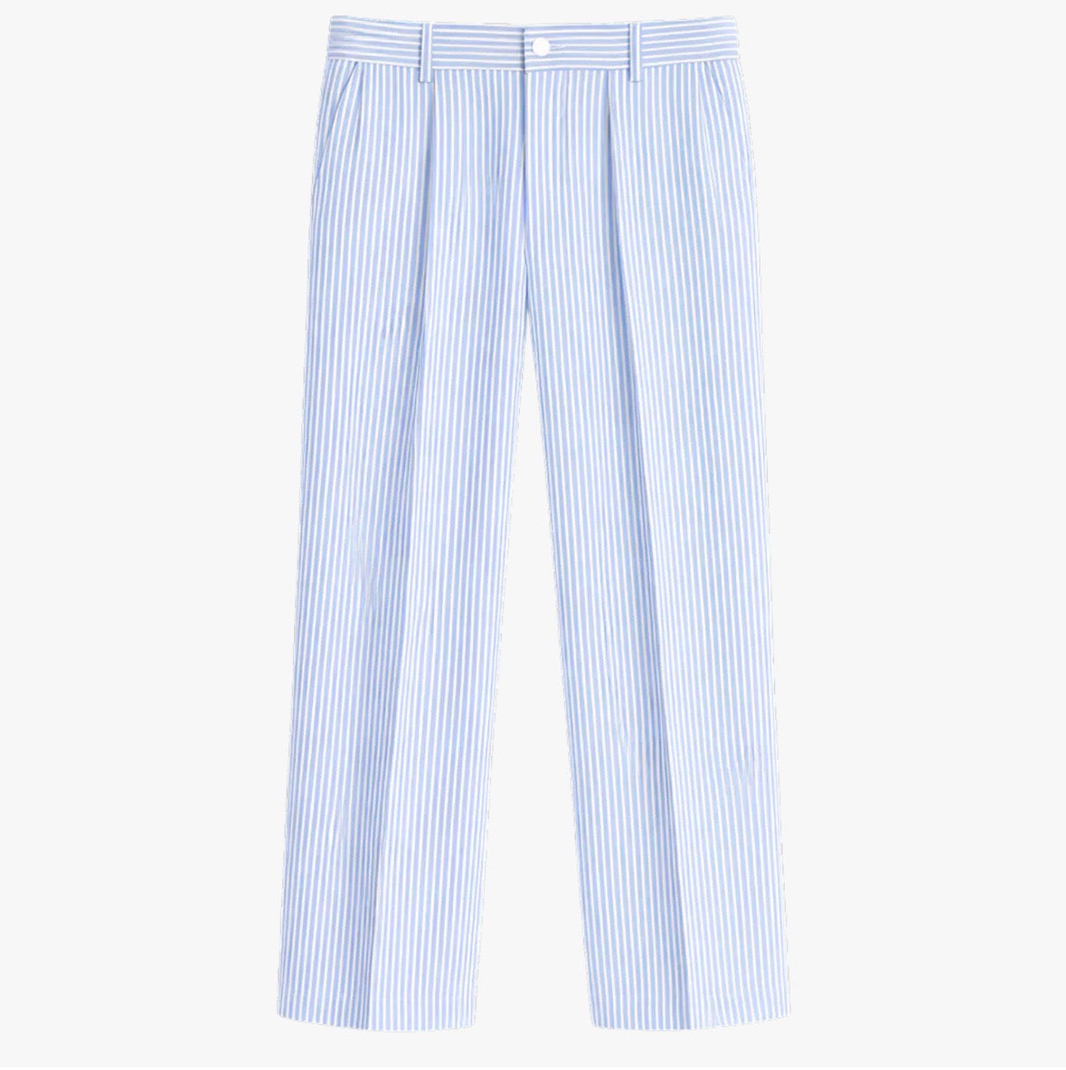Leinen Hose Blau Weiß
